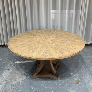Tùy Chỉnh Hiện Đại Cao Cấp Sồi Soild Bằng Gỗ Vòng Bàn Ăn - Product Image 6