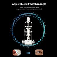 Lampe à fente ophtalmique LS-5X, grossissement 5 niveaux de 6X à 40X, largeur de fente réglable, conception ergonomique, équipement d'examen ophtalmique