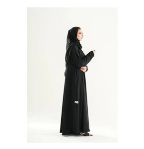 Abaya Negra Tradicional para Mujer, Ligera, Transpirable y Modesta, Venta al Por Mayor - Product Image 1