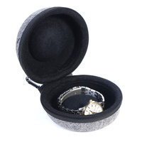 Boîte à montre de luxe personnalisée, étui de rangement rigide avec intérieur en velours (personnalisation disponible) - Seul l'étui
