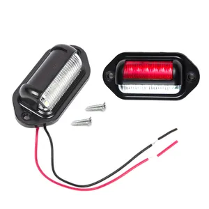 Lampe de plaque d'immatriculation LED imperméable, dôme de courtoisie/coffre de toit/lampe de sous-capot de cargaison pour camion SUV remorque Van RV camions bateaux