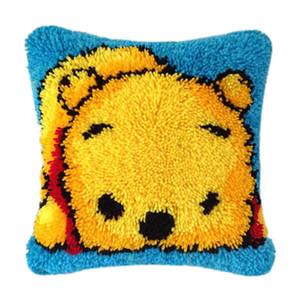 Beautiful Flowers Latch Hook Kit Throw Pillow Cover <strong>Cross</strong> <strong>Stitch</strong> - Product Image 4