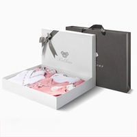 Cajas de Regalo de Cartón Rígido para Ropa de Bebé Recién Nacido, con Logotipo Personalizado al por Mayor, Acabado Brillante/Mate
