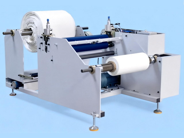 Efficient Web Guiding Rewinder with Integrated Dust Control for Industrial Web Materials