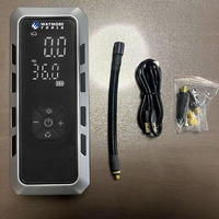 Compresseur d'air portable sans fil en acier inoxydable pour pneus de voiture, mini-pompe avec manomètre numérique, haute efficacité