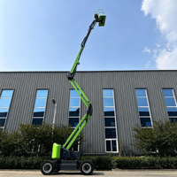 HAOKUN Selbstfahrende Hydraulische/Diesel/Elektrische Hubarbeitsbühne mit 200 KG Tragfähigkeit für Outdoor-Baumaschinenverleih