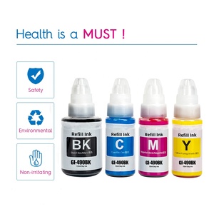 Tinta de Recarga Compatible Premium a Base de Agua INK-TANK GI490 GI-490 para Impresoras <span class=keywords><strong>Canon</strong></span> <span class=keywords><strong>PIXMA</strong></span> G3411 G2411 <span class=keywords><strong>G2400</strong></span> G3410 - Product Image 3