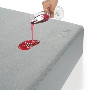 Protector de Colchón de Algodón Gris, 100% Impermeable, Silencioso, Transpirable, Suave, con Bolsillos Profundos, para Hotel, Venta al Por Mayor - Product Image 1