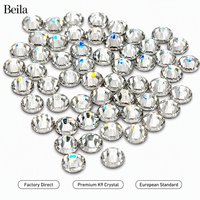 70000 pièces SS10, emballage en vrac, strass thermocollants de qualité autrichienne, cristaux thermocollants à dos plat pour vêtements