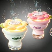 Machine à bulles de fleurs, baguettes à bulles électriques pour anniversaire, mariage, fête, jouet de Noël, souffleur de bulles automatique rechargeable