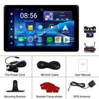 Hikity 8 pouces Android 8 cœurs Écran sans fil CarPlay 4+64G DVR GPS Android CarPlay Android Auto Prise en charge de Netflix Youtube GPS WIFI OEM