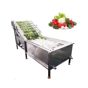 Lavadora de frutas vegetales frescos Máquina de limpieza de burbujas de aire de zanahorias de dátiles secos completamente automática - Product Image 4