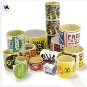 Crown Win Custom PVC Synthetic Polyester <b>Paper</b> Glossy Adhesive Sticker with Matte Lamination Spot UV Gold Foil Stamping Printing - Product Image 2