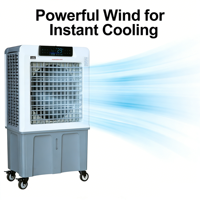 Ventilateur rafraîchisseur d'air évaporatif 3-en-1 à économie d'énergie, humidificateur et ventilateur, rafraîchisseur d'air portable à eau pour atelier