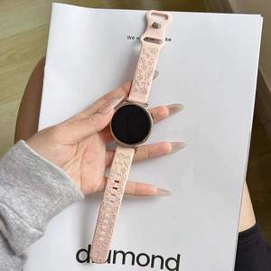 Bracelet de montre en silicone respirant de luxe pour <span class=keywords><strong>Huawei</strong></span> GT4 GT3 GT2, Watch 3/<span class=keywords><strong>4</strong></span> Pro, Samsung Watch pour femmes, taille 22 mm - Product Image 6
