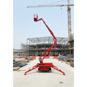 Plateforme de travail aérien télescopique sur chenilles avec hauteur réglable et commande à distance - Product Image 1