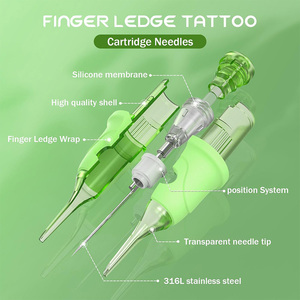 Agujas de Cartucho Omni V2 PMU y SMP con Agarre de Dedo, Membrana de Seguridad, Cartuchos de Tatuaje Profesionales <span class=keywords><strong>para</strong></span> Maquillaje Permanente - Product Image 3