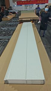 Panel Sándwich de Alta Calidad, Panel Decorativo para Exteriores, Aislamiento Térmico, Revestimiento de Pared de Chapa de Acero Recubierta de <span class=keywords><strong>Aluminio</strong></span> y Zinc - Product Image 6