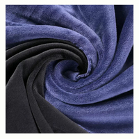 Offre Spéciale Super Doux Velours Polyester Spandex Tissu Tissu Tricoté pour Tissu D'hiver
