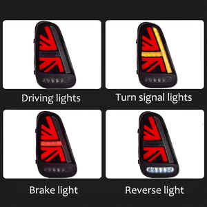 Para BMW <span class=keywords><strong>Mini</strong></span> R50 R52 R53 2001-2007 montaje de luces traseras de coche nuevo freno rojo y montaje de lámparas de señal de giro traseras incluido - Product Image 3