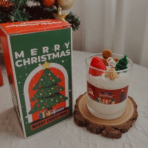 Sang Trọng Cà Phê Đậu Nành Sáp Nến Thơm Nhãn Hiệu Riêng Thơm Mini Trang Trí Lọ Thủy Tinh Nến Hộp Quà Tặng Bao Bì - Product Image 5