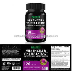 Capsules de chardon-marie pour la détoxification du foie, avec pissenlit et silybum marianum, qualité alimentaire, 60 capsules/flacon, ASAP OEM - Product Image 6