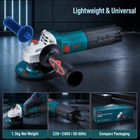 Meuleuse d'angle filaire haute puissance 1650W, vitesse réglable 5000-11000 tr/min, meuleuse d'angle électrique professionnelle