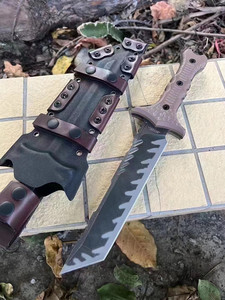 Cuchillo Táctico de Supervivencia y Caza Personalizable ML M17 DIY OEM con Mango G10 y Hoja Recta de Acero Inoxidable - Product Image 5