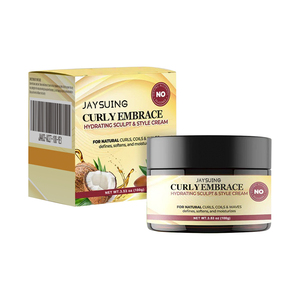 Jaysuing idratante e lucida crema per la riparazione dei capelli idratante per soffici capelli ricci con protezione contro il calore - Product Image 1