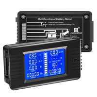 Peacefair-Medidor de batería de energía digital, medidor de batería de litio de 12V, amperímetro LCD, voltímetro, 50A/100A/200A/300A