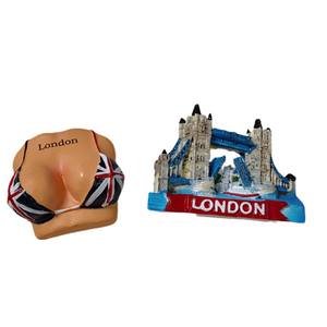 Pegatinas de resina del Puente de la Torre para refrigerador, artículos generales para el hogar, imanes de viaje, recuerdos - Product Image 5