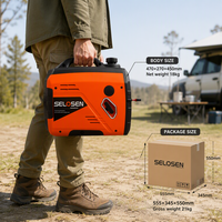 Générateur DC à essence 1,8 kW (également disponible en 1 kW, 2 kW) 48V 60V 72V, avec unité de charge pour petites batteries LiFePO4 48V, pour applications hors réseau