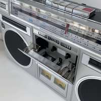 Lecteur et enregistreur de cassettes vintage, haut-parleur stéréo double, haut-parleur sans fil, prise en charge USB/TF, radio FM pleine bande pour l'extérieur