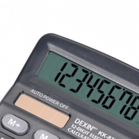 Calculatrice de papeterie de bureau adaptée aux étudiants et aux employés, avec recharge solaire, forme élégante, possibilité de personnaliser le logo