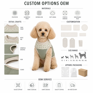 Sage Green <b>Spliced</b> Tiny Grid Print Sleeveless Dog Tank summer pet clothes oem pet clothes Soft Breathable Contrast Rib Pet Vest - Product Image 3