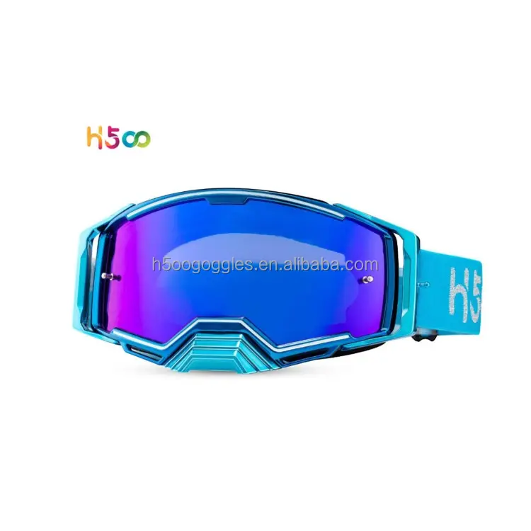 Occhiali personalizzati con logo personalizzato Race Motocross M X maschera per moto occhiali con sistema Roll off antivento off Road