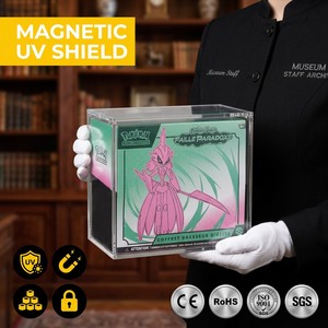 Vente en gros usine : Étui en acrylique 5/8 mm pour ETB, fermeture magnétique puissante N52, protection UV à 99 % pour Pokémon Elite Trainer Box Guard - Product Image 1