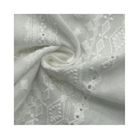 Tissu brodé en coton biologique traditionnel 100% pour les rideaux de mariage et les textiles de maison - Doux et confortable