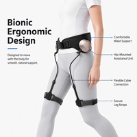 Exosquelette de marche durable pour membres inférieurs, sangles de tension, cordes de yoga en Spandex/Nylon, taille S/M, pour personnes âgées, pour le sport et les loisirs