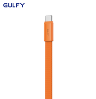 Cable USB-C a USB-C Plano con Diseño Ultrafino Antienredos para Fácil Transporte y Carga en Viajes
