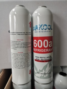 Refrigerante R600a n-<span class=keywords><strong>butano</strong></span> <span class=keywords><strong>gas</strong></span> refrigerante R600a R600 600 600a 99.9% pureza en hidrocarburos y derivados - Product Image 3