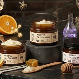 Baume Fouetté au Suif OEM ODM HALAL Hydratant Quotidien pour Hommes – Nourrit en Profondeur la Peau, Réduit les Pellicules – Soin Visage et Corps Non Gras - Product Image 4