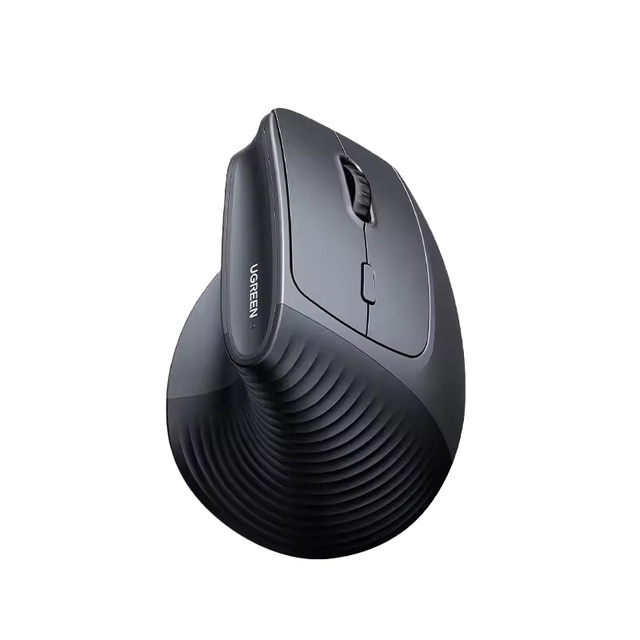 M571P UGREEN Vertical Wireless Mouse 2.4G 4000 DPI Mouse 5 Mute Buttons Wireless Optical Mouse for Laptop PC Computer