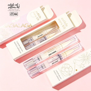 SAGALAGA – Kit de soin des cuticules en stylo 1 ml – Huile hydratante parfum vanille – Traitement liquide adoucissant et démaquillant doux - Product Image 1