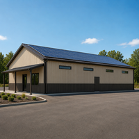 Entrepôt de stockage personnel, unités de stockage miniatures, bâtiments commerciaux préfabriqués en structure métallique, toit solaire