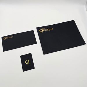 Luxury <b>Black</b> Matte Envelope Logo Gloss A5 Gift Card Envelope Cutting Die - Product Image 3