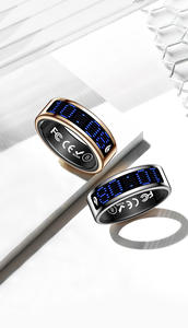 Paslanmaz Çelik IP68 Su Geçirmez Dokunmatik Ekranlı Uygulama Kontrollü Sağlık Takipçisi Fitness Adet Döngüsü Akıllı Yüzük Takı - Product Image 5