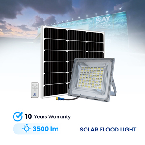 Blue Carbon 10 Years Warranty <strong>Outdoor</strong> IP66 300W 400W 500W Spotlight With Remote LED <strong>Solar</strong> Flood <strong>Light</strong> - Product Image 1
