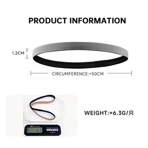 महिलाओं और पुरुषों के लिए लोचदार खेल हेडबैंड गैर पर्ची सिलिकॉन हल्के और आरामदायक पतली हेडबैंड - Product Image 4