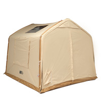 Tente gonflable entièrement automatique en forme de maison pour camping extérieur, imperméable, une chambre, un salon, installation en une touche, quatre saisons